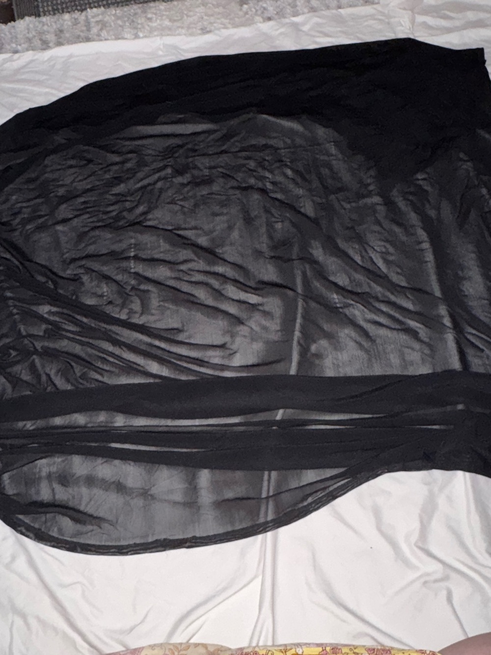 Sheer Black swim coverup - Women's Accessory